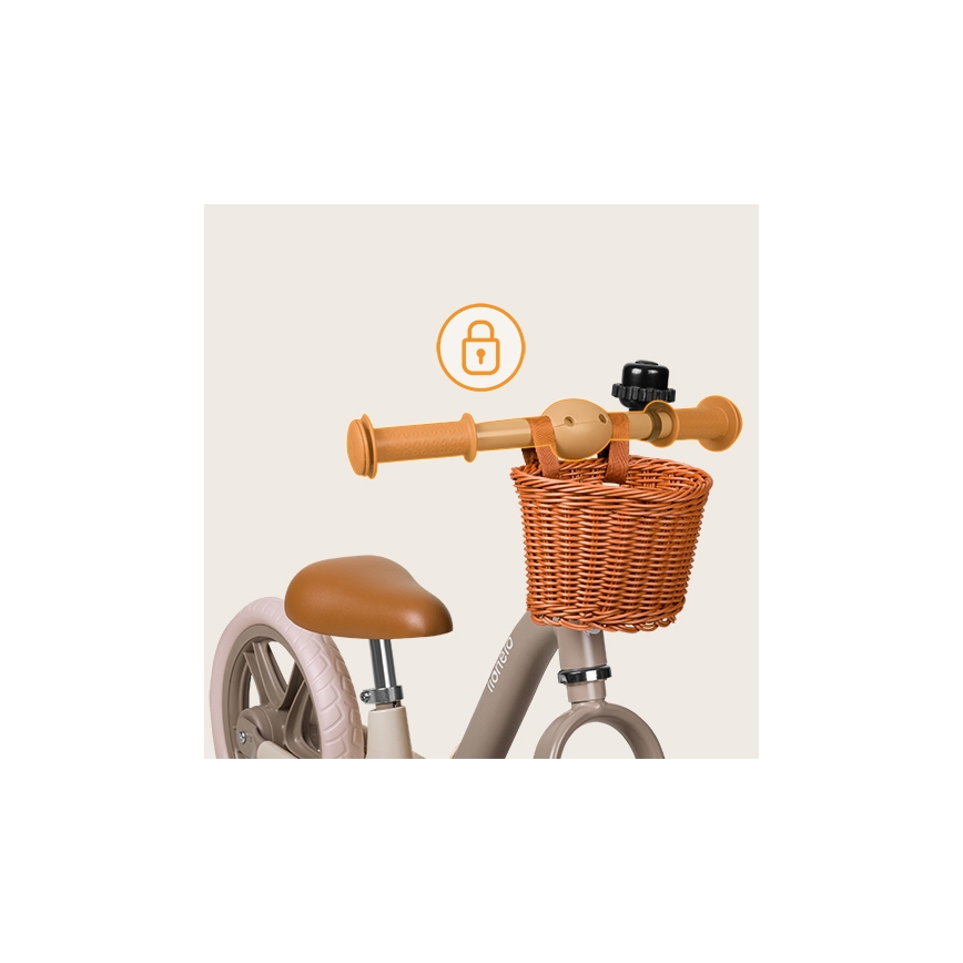 Lionelo - Bicicleta de empuje ALEX PLUS beige