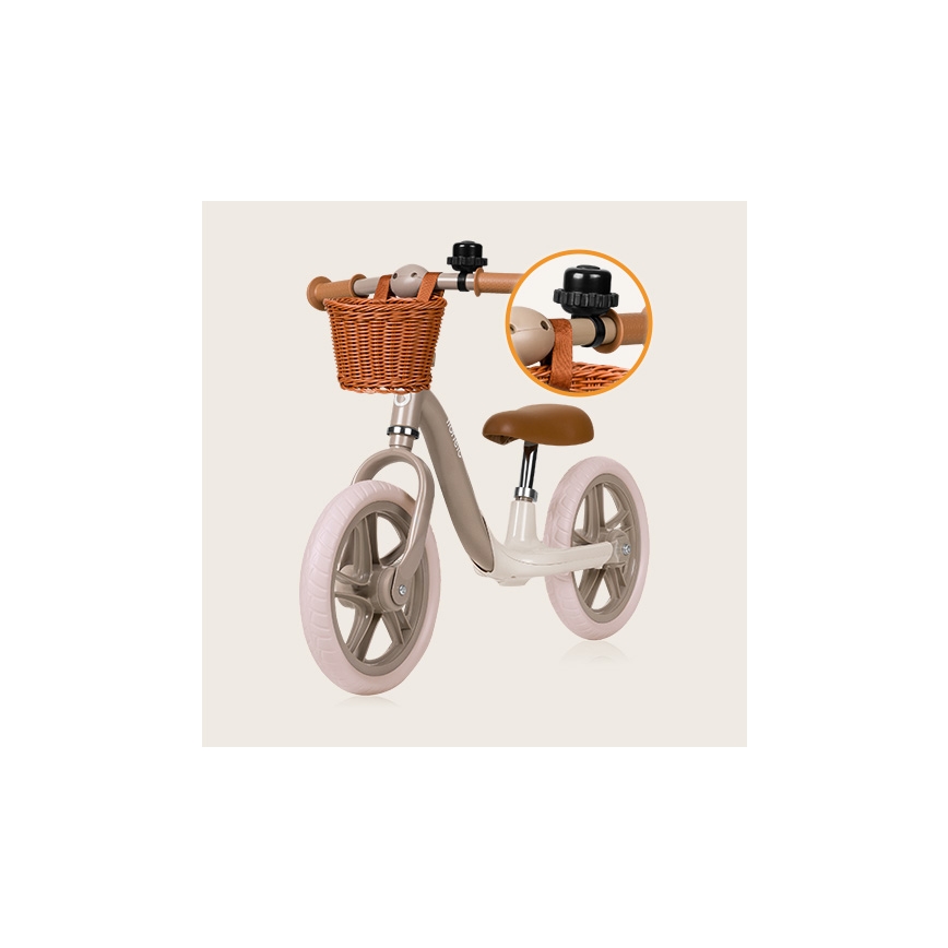 Lionelo - Bicicleta de empuje ALEX PLUS beige