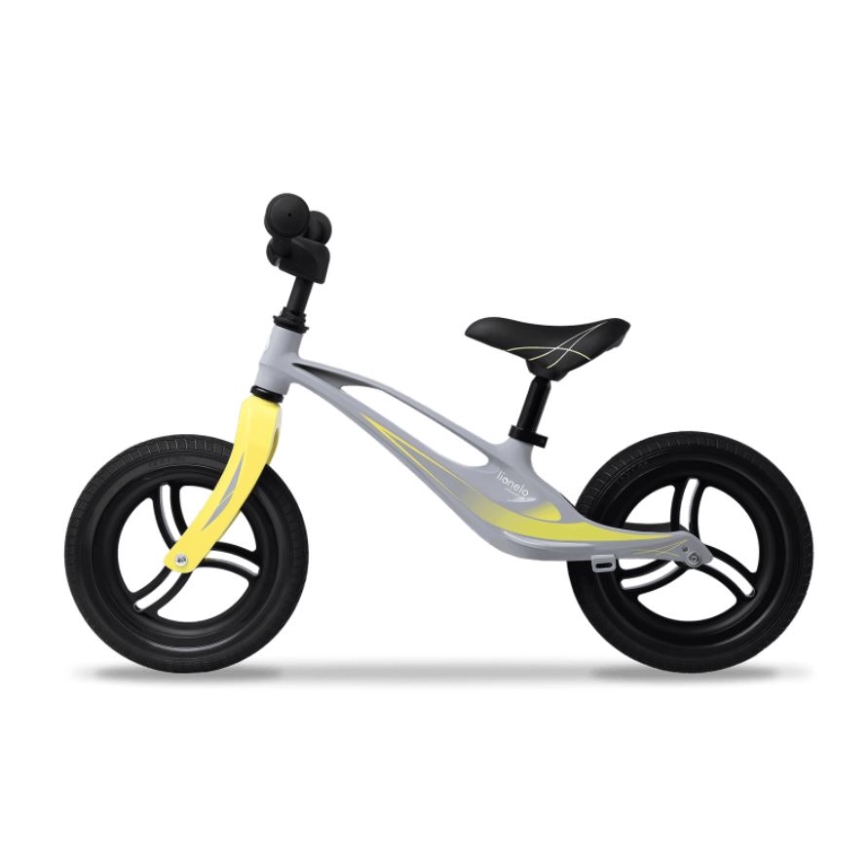 Lionelo - Bicicleta de empuje BART TOUR gris/amarillo