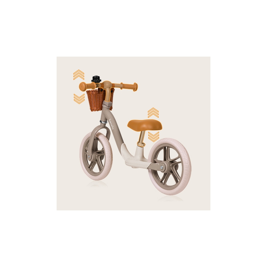 Lionelo - Bicicleta de equilibrio ALEX PLUS beige