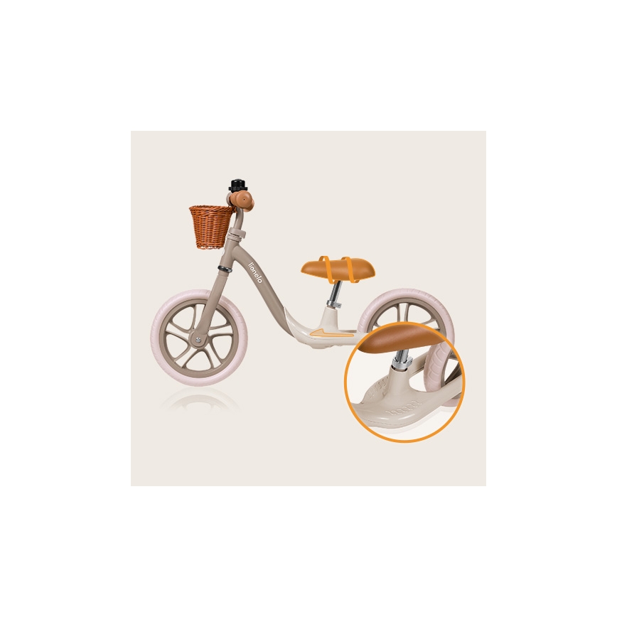 Lionelo - Bicicleta de equilibrio ALEX PLUS beige