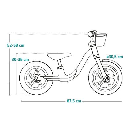 Lionelo - Bicicleta de equilibrio ALEX PLUS beige