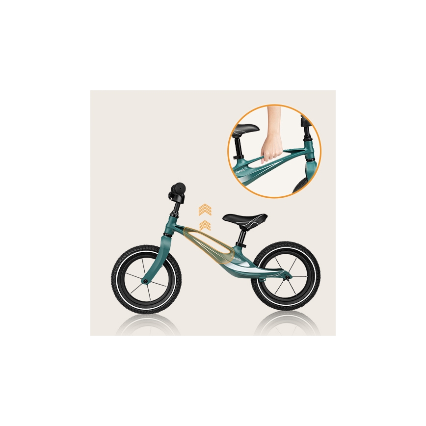 Lionelo - Bicicleta de equilibrio BART AIR verde