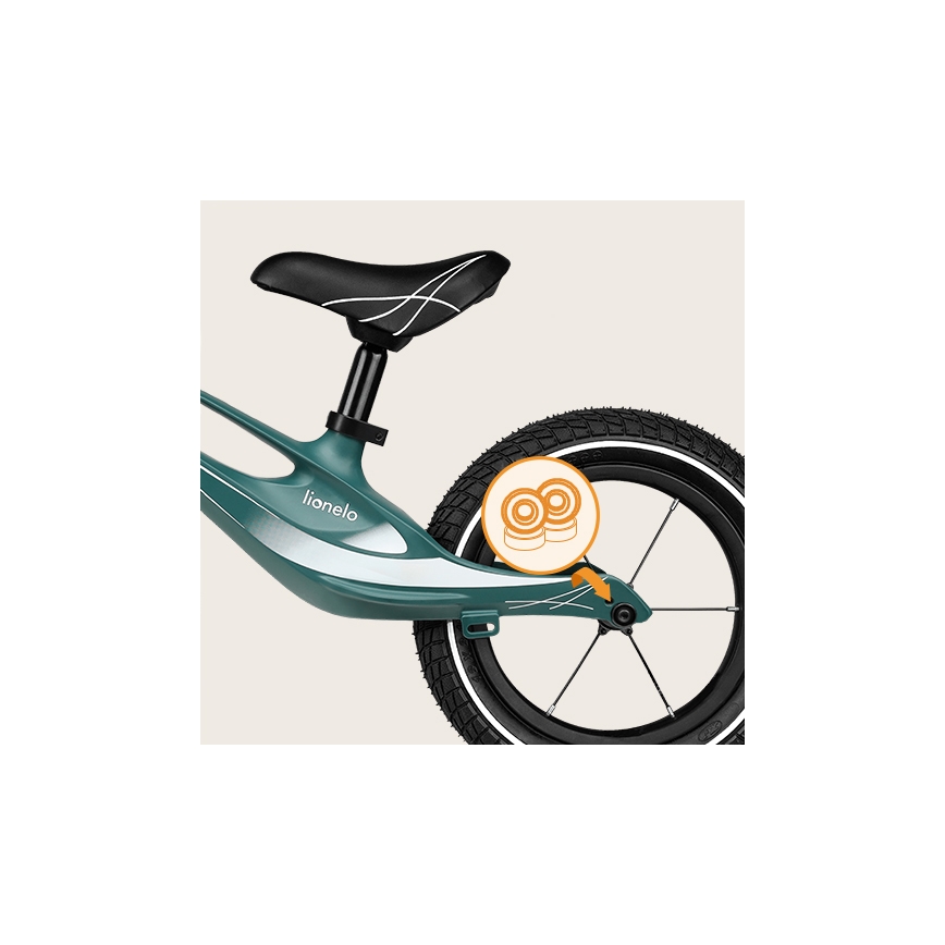 Lionelo - Bicicleta de equilibrio BART AIR verde