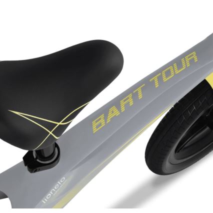 Lionelo - Bicicleta de equilibrio BART TOUR gris/amarillo