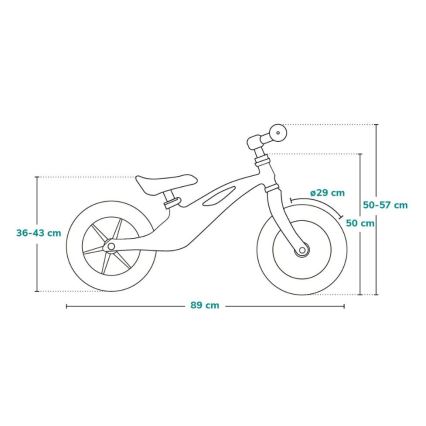 Lionelo - Bicicleta de equilibrio BART TOUR gris/amarillo