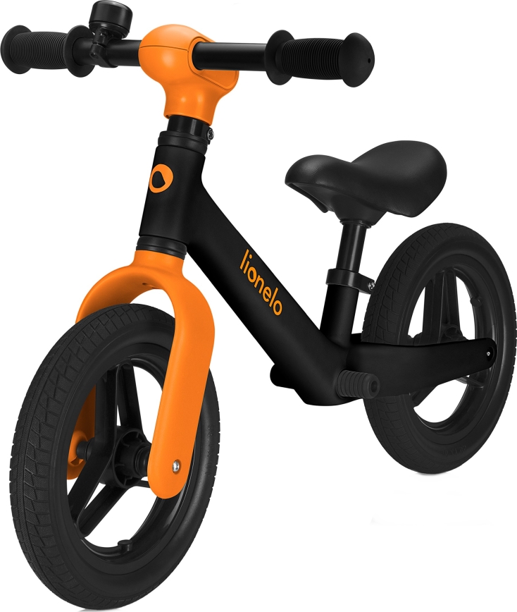 Lionelo - Bicicleta de equilibrio TONI Negro y Naranja