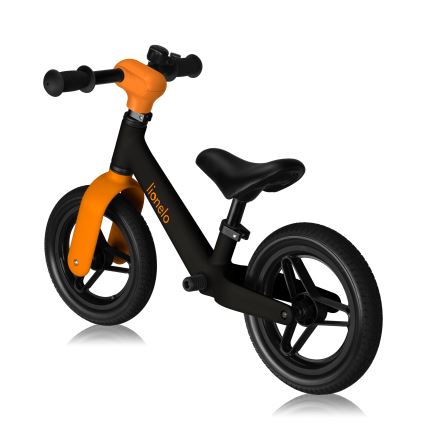 Lionelo - Bicicleta de equilibrio TONI Negro y Naranja