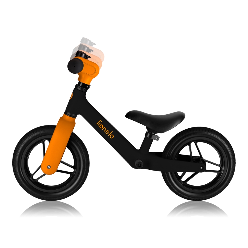 Lionelo - Bicicleta de equilibrio TONI Negro y Naranja