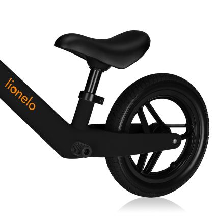 Lionelo - Bicicleta de equilibrio TONI Negro y Naranja