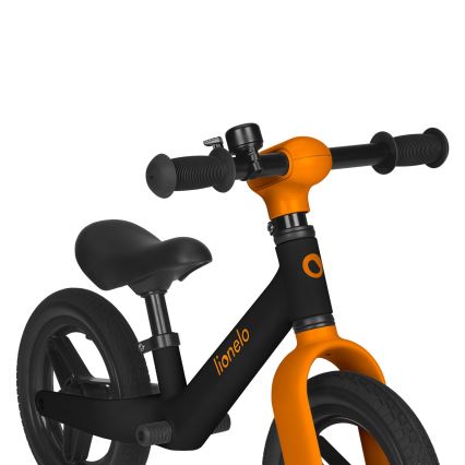 Lionelo - Bicicleta de equilibrio TONI Negro y Naranja
