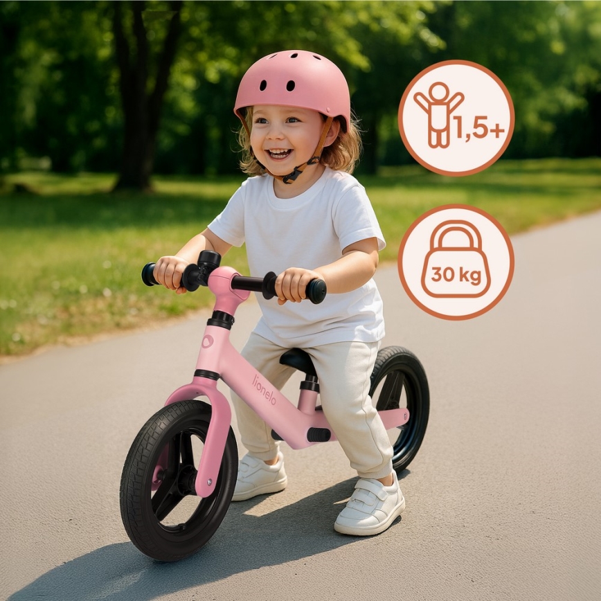 Lionelo - Bicicleta sin pedales ALEX Bubblegum