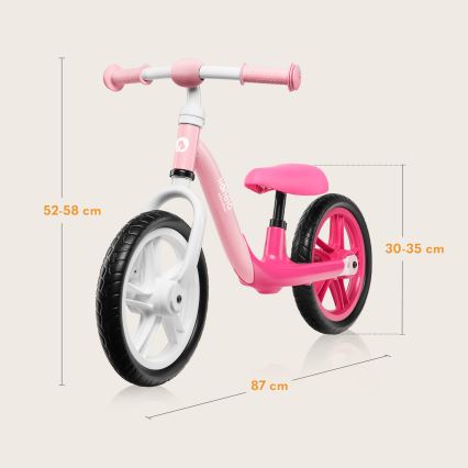 Lionelo - Bicicleta sin pedales ALEX Bubblegum