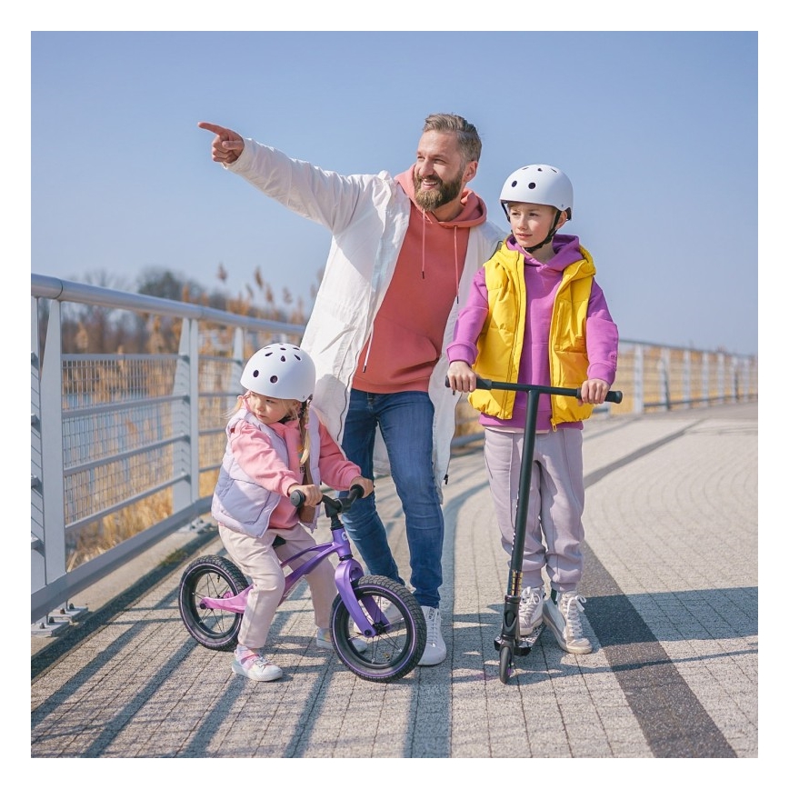 Lionelo - Bicicleta sin pedales BART AIR morado/rosa