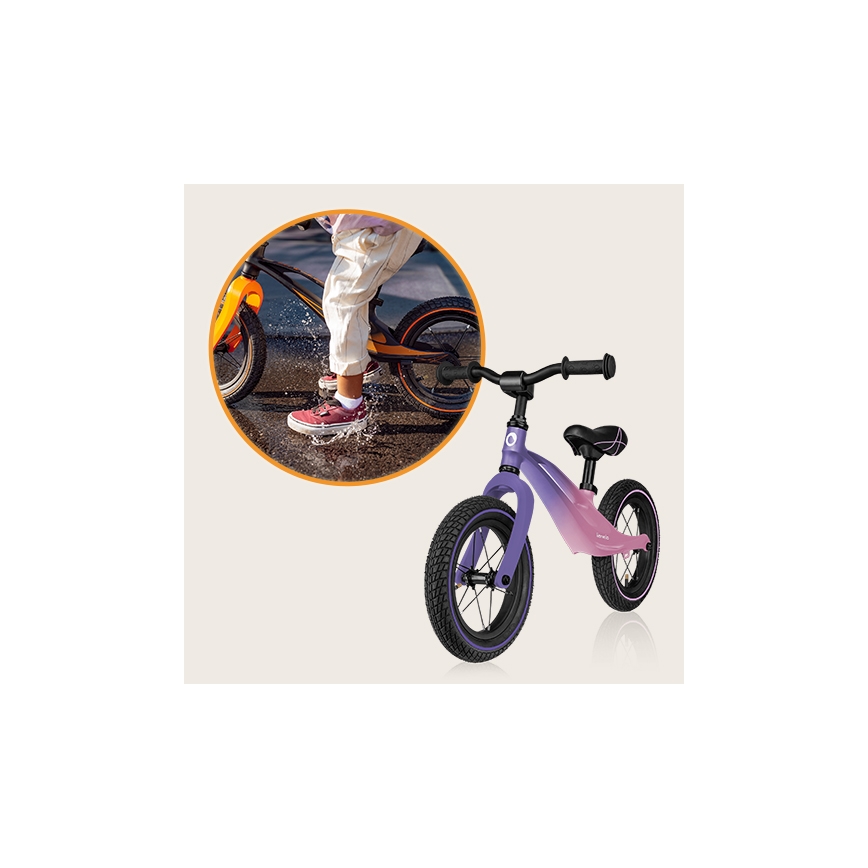 Lionelo - Bicicleta sin pedales BART AIR morado/rosa