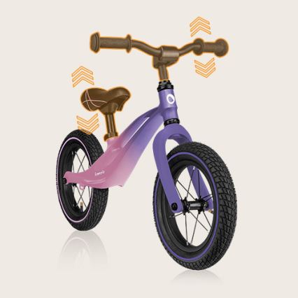 Lionelo - Bicicleta sin pedales BART AIR morado/rosa