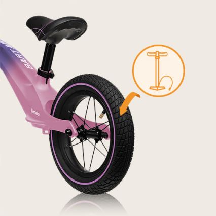 Lionelo - Bicicleta sin pedales BART AIR morado/rosa