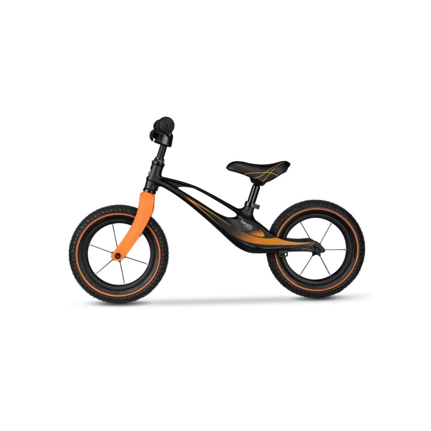 Lionelo - Bicicleta sin pedales BART AIR negro/naranja