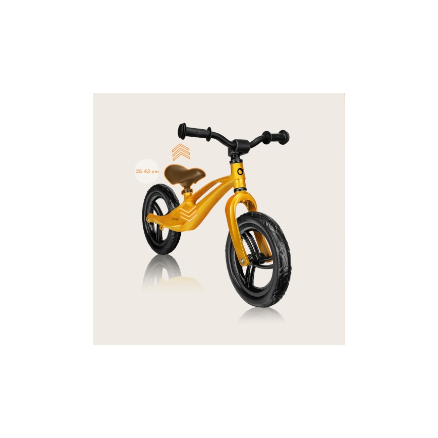 Lionelo - Bicicleta sin pedales BART amarilla