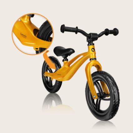 Lionelo - Bicicleta sin pedales BART amarilla