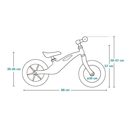 Lionelo - Bicicleta sin pedales BART amarilla