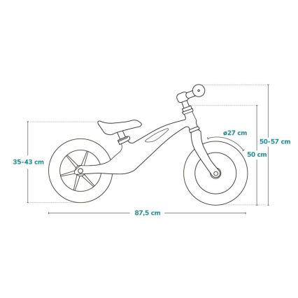 Lionelo - Bicicleta sin pedales BART Azul cielo