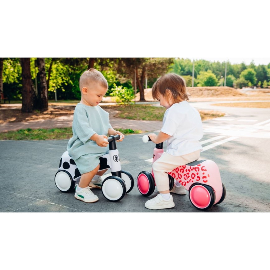 Lionelo - Bicicleta sin pedales SAMMY negra/blanca