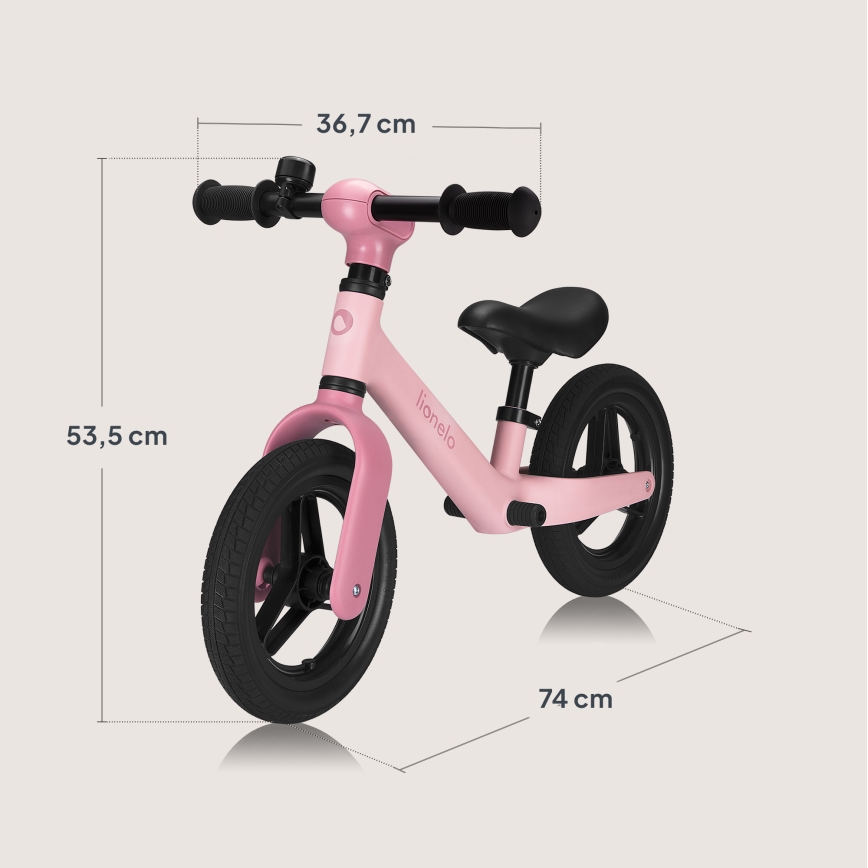 Lionelo - Bicicleta sin pedales TONI Pink Rose