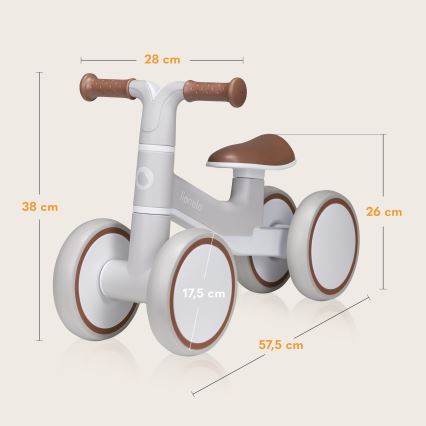 Lionelo - Bicicleta sin pedales VILLY Beige Latte