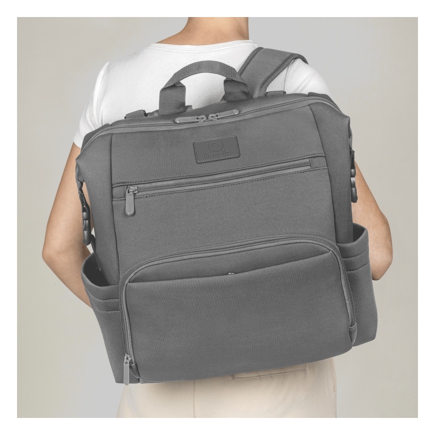 Lionelo - Bolsa cambiador para cochecito CUBE Grey Stone