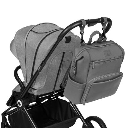 Lionelo - Bolsa cambiador para cochecito CUBE Grey Stone