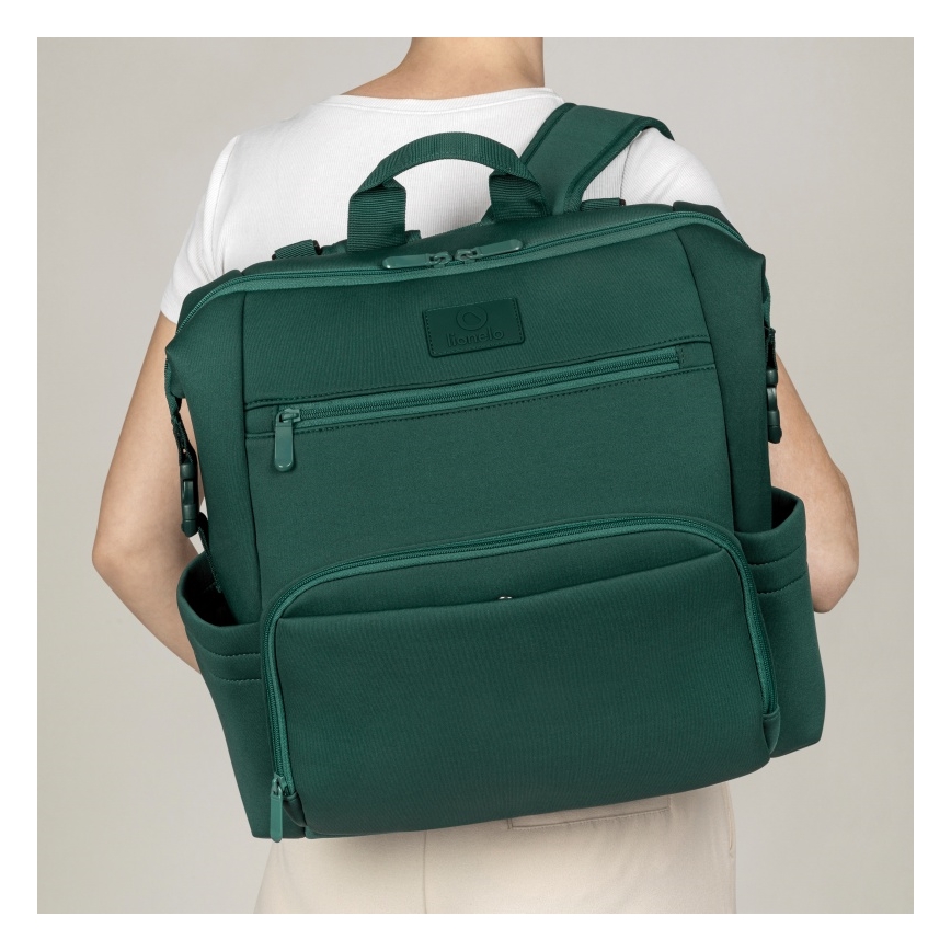 Lionelo - Bolsa cambiador para cochecito CUBE Verde Bosque