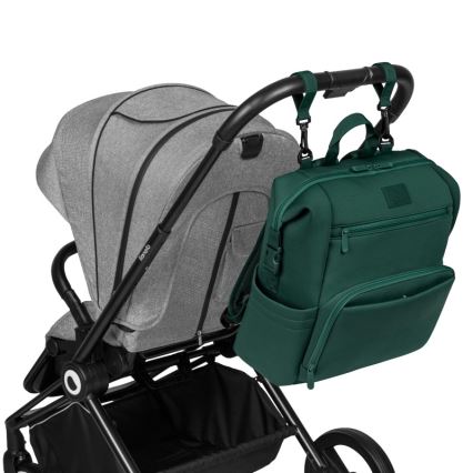 Lionelo - Bolsa cambiador para cochecito CUBE Verde Bosque
