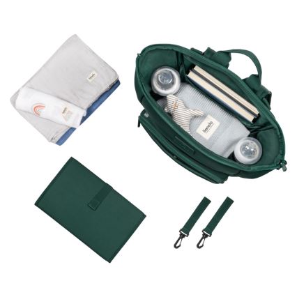 Lionelo - Bolsa cambiador para cochecito CUBE Verde Bosque