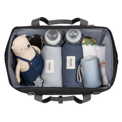 Lionelo - Bolsa cambiador para cochecito IDA Black Onyx