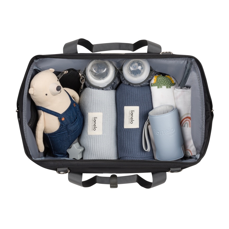 Lionelo - Bolsa cambiador para cochecito IDA Black Onyx