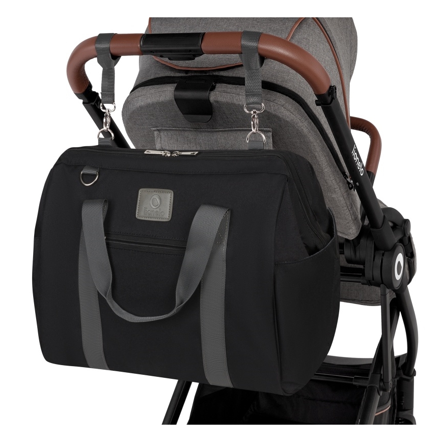 Lionelo - Bolsa cambiador para cochecito IDA Black Onyx
