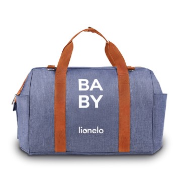 Lionelo - Bolsa de pañales para cochecito IDA Blue Denim