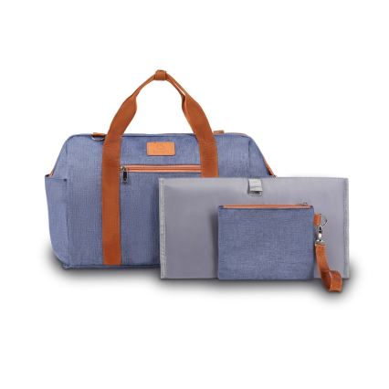 Lionelo - Bolsa de pañales para cochecito IDA Blue Denim