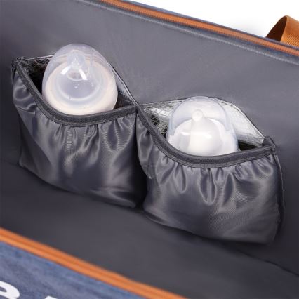 Lionelo - Bolsa de pañales para cochecito IDA Blue Denim