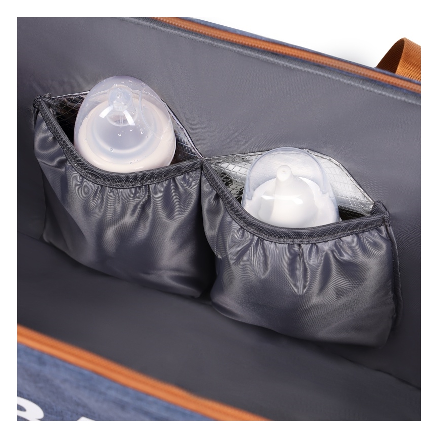 Lionelo - Bolsa de pañales para cochecito IDA Blue Denim