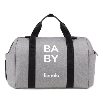 Lionelo - Bolsa de pañales para cochecito IDA Grey Concrete