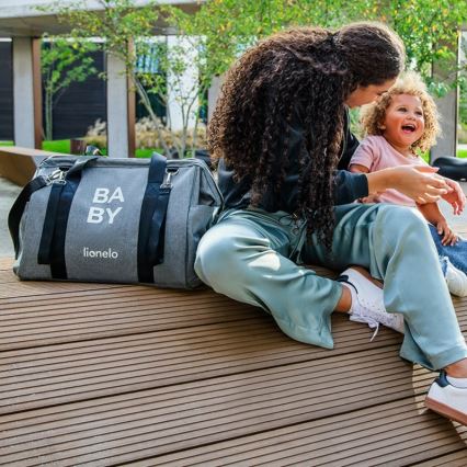 Lionelo - Bolso cambiador para cochecito IDA Gris Hormigón