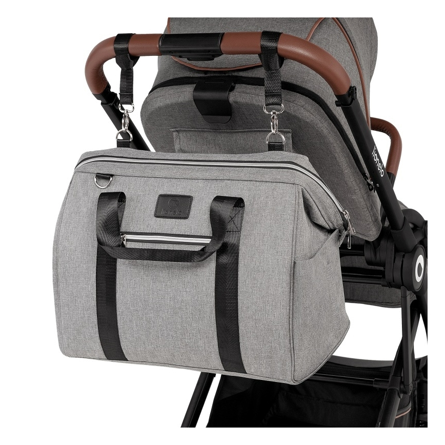 Lionelo - Bolso cambiador para cochecito IDA Gris Hormigón