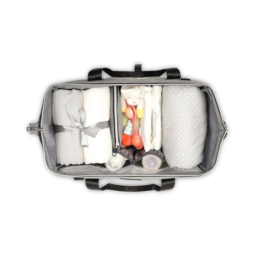 Lionelo - Bolso cambiador para cochecito IDA Gris Hormigón
