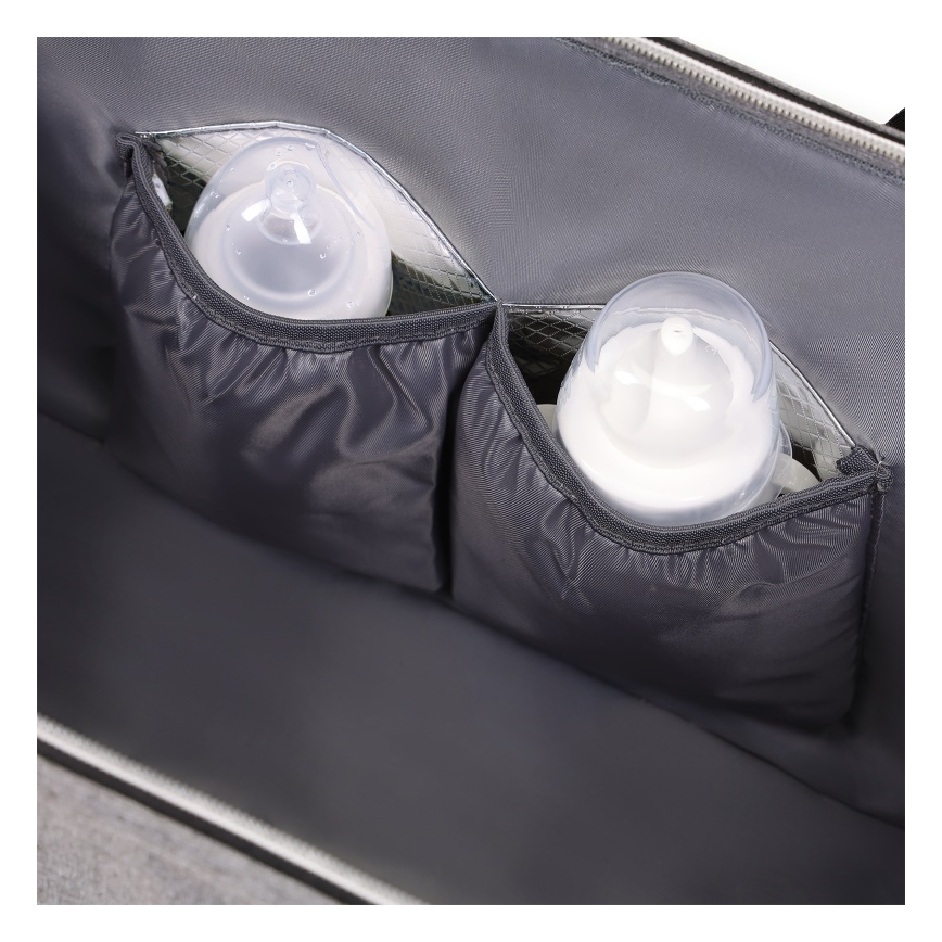 Lionelo - Bolso cambiador para cochecito IDA Gris Hormigón
