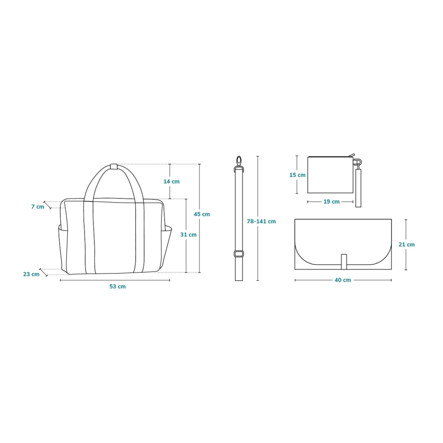 Lionelo - Bolso cambiador para cochecito IDA Gris Hormigón