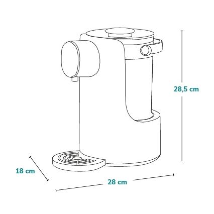 Lionelo - Calentador de biberones BABYPRESTO 1000W/230V blanco