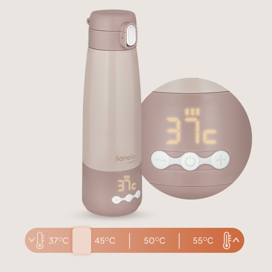 Lionelo - Calentador de biberones recargable THERMUP 55W/5V