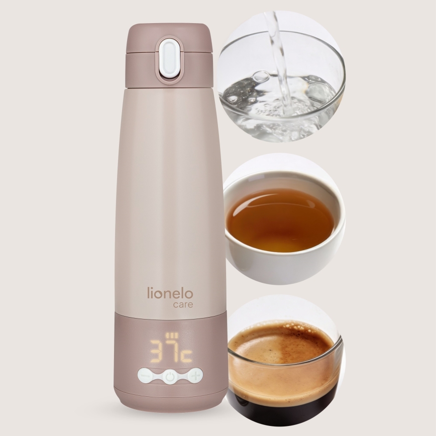 Lionelo - Calentador de biberones recargable THERMUP 55W/5V